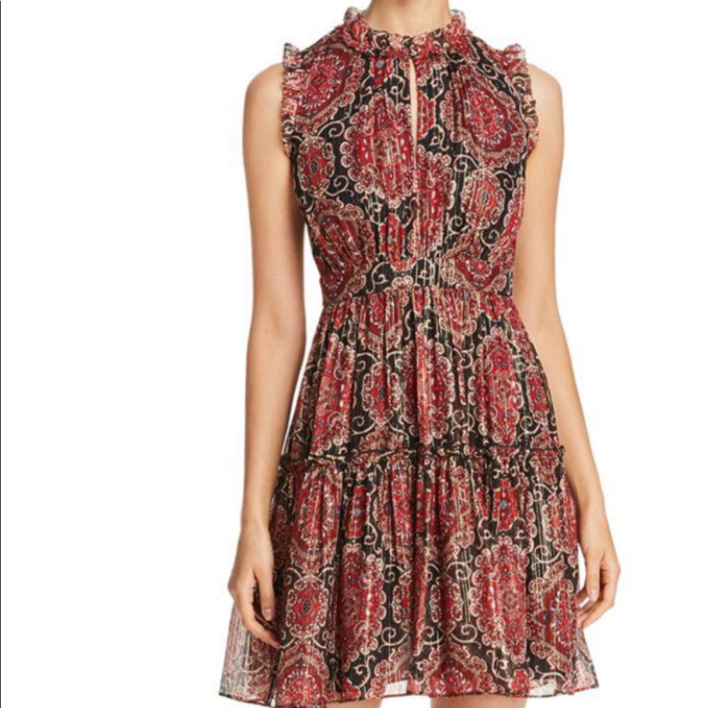 NEW Kate Spade Metallic Medallion Dress
